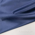 Tissus de satin élégant 100% polyester Spandex bleu saphir